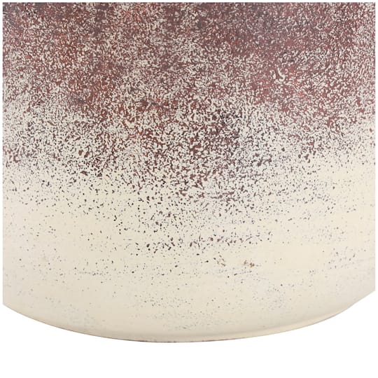 15" Copper Metal Distressed Textured Vase